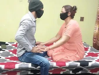 Desi Aunty & Bhabhi get their tight pussies drilled immutable in steamy Indian threesome