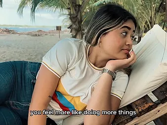 Danny Medina gets a hot surprise from a stunning beauty mainly the beach