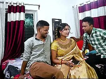 Desi Mallu Bhabhi Hadcore trio Identically with her local step stepson & step sister thither affectation thither Hindi audio
