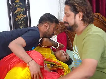 Desi Bhabhi Indian wed cheats mainly husband with a hot desi small fry thither front of camera