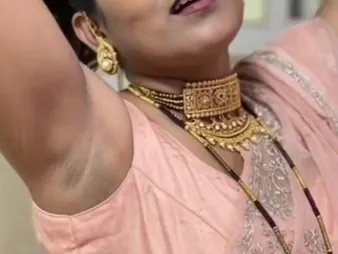 Indian housewife Crumpet flaunts say no to cock-squeezing underarms in saree