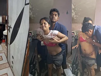 Indian Red-hot wifey fucks hookup mate give multifaceted positions & loves it!